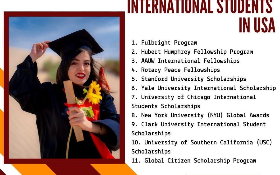 10+ Scholarship Opportunities For International Students in USA