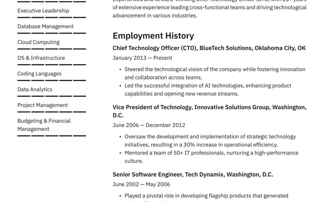 Chief Technology Officer (CTO) Education: Essential Qualifications, Skills, and Career Pathways